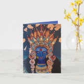 Goddess Durga Card Kaart (Gele Bloem)