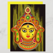 Goddess Durga (Dussehra-festival) Kaart (Voorkant / Achterkant)