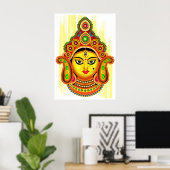 Goddess Durga (Dussehra-festival) Poster (Thuiskantoor)