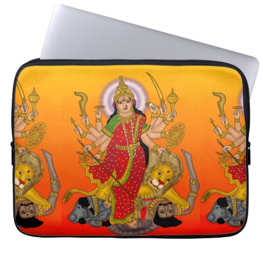 Goddess Durga Laptop Case (Voorkant)