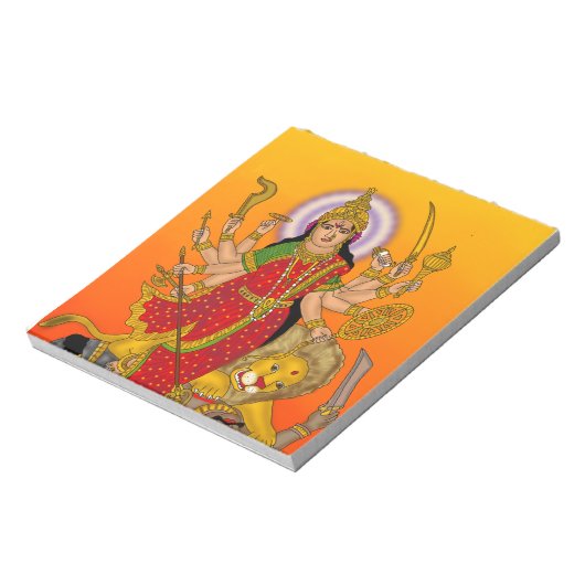 Goddess Durga Notepad Notitieblok (Gedraaid)