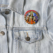 Goddess Durga Ronde Button 5,7 Cm (In situ)