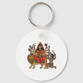 Goddess Durga Sleutelhanger
