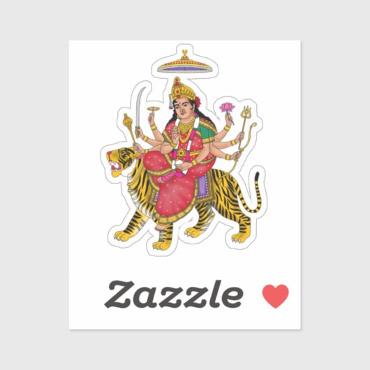 Goddess Durga Sticker (Vel)