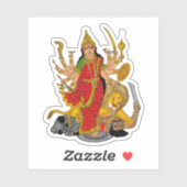 Goddess Durga Sticker (Feuille)