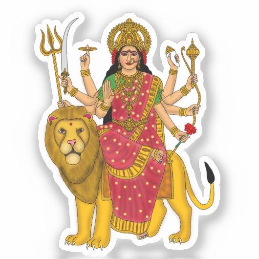 Goddess Durga Sticker (Recto)