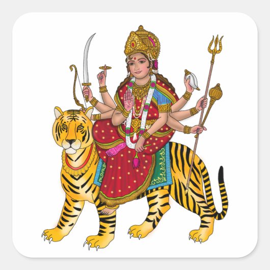 Goddess Durga Stickers (Voorkant)