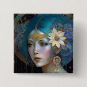 Goddess Fantasy Art Button (Voorkant)