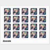 Goddess Fantasy Art Square Sticker (Vel)