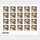 Goddess Fantasy Art Square Sticker (Vel)