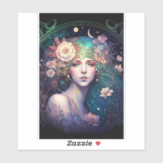 Goddess Fantasy Art Sticker (Vel)
