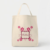 Goddess Floral Bag, Magenta Tote Bag (Voorkant)