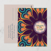 Goddess Flower Bedankt Briefkaart (Voorkant / Achterkant)