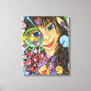 Goddess Girl (Faerie Magic of Skye) Canvas Afdruk