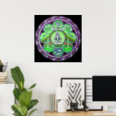 Goddess Green Tara Mandala Poster (Thuiskantoor)