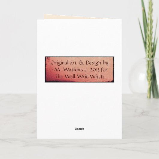 Goddess House Blessing/New Home Trisanging Kaart (Achterkant)