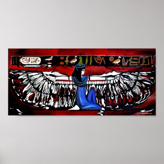 "Goddess Isis", Affiche brillante (Devant)