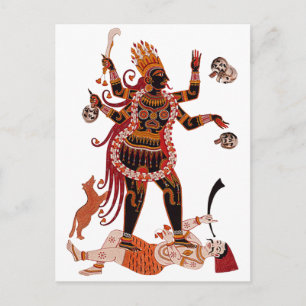 Goddess Kali Briefkaart