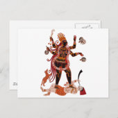 Goddess Kali Briefkaart (Voorkant / Achterkant)