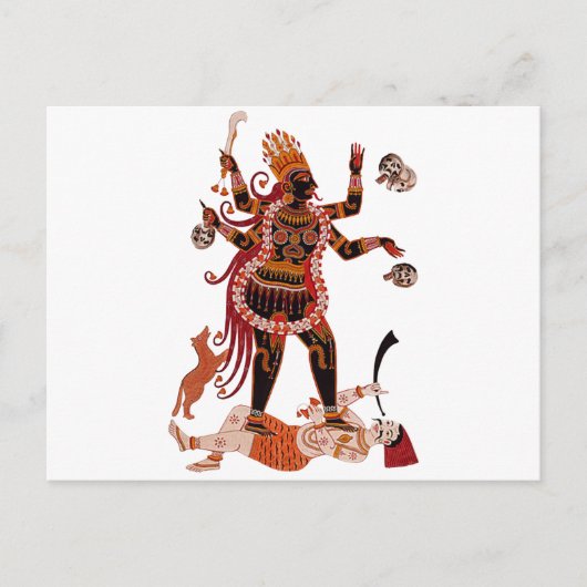 Goddess Kali Briefkaart (Voorkant)