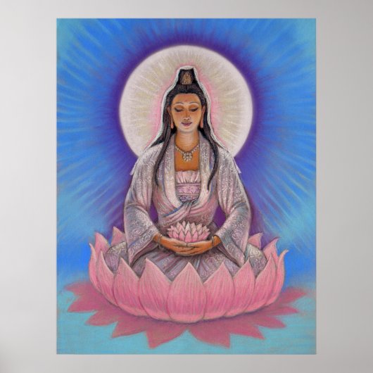 Goddess Kuan Yin Art Poster (Voorkant)