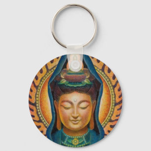 Goddess Kuan Yin's Flame Sleutelhanger