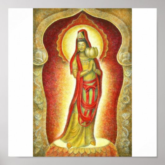 Goddess Kuan Yin's Lotus Poster (Devant)