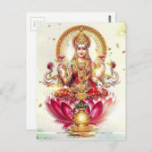 GODDESS LAKSHMI BRIEFKAART (Voorkant / Achterkant)