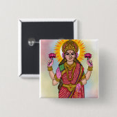 Goddess Lakshmi Button (Voorkant /achterkant)