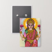 Goddess Lakshmi Button (Voorkant / Achterkant)