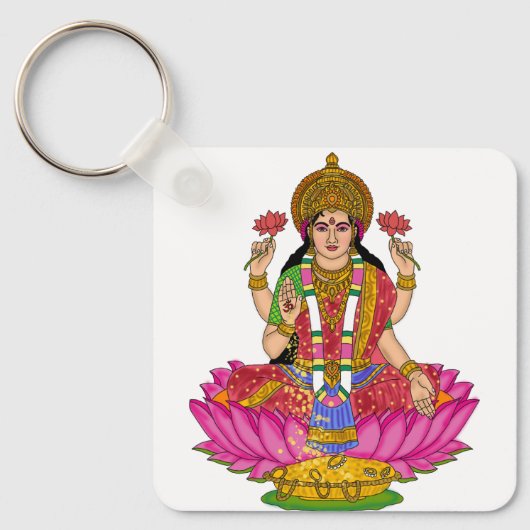 Goddess Lakshmi Keychain (Voorkant)