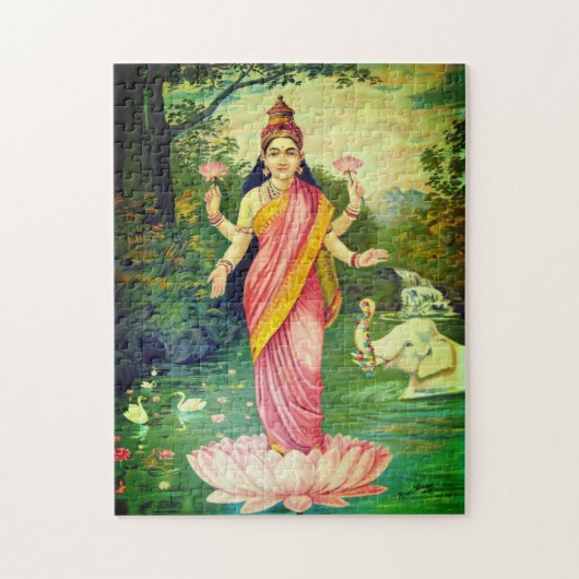 Goddess Lakshmi Legpuzzel (Verticaal)