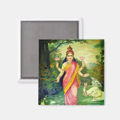 Goddess Lakshmi Magneet (Voorkant / Achterkant)