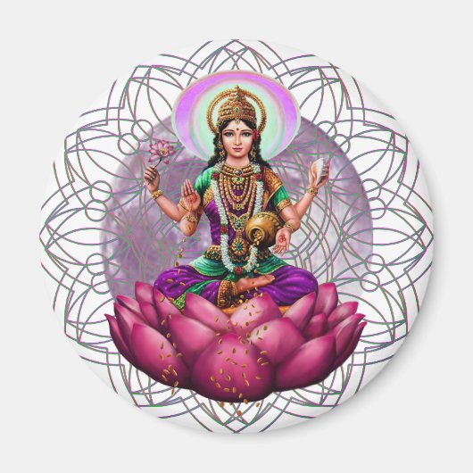 Goddess Lakshmi mandala Magneet (Voorkant)