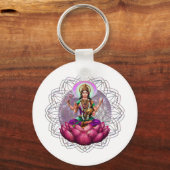 Goddess Lakshmi mandala Sleutelhanger (Voorkant)