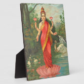 Goddess Lakshmi - Raja Ravi Varma Fotoplaat (Zijkant)