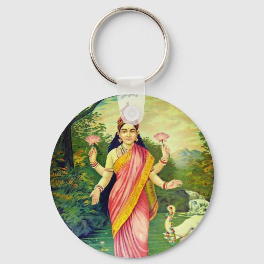 Goddess Lakshmi Sleutelhanger (Voorkant)