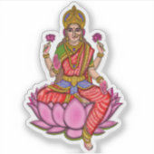 Goddess Lakshmi Sticker (Devant)