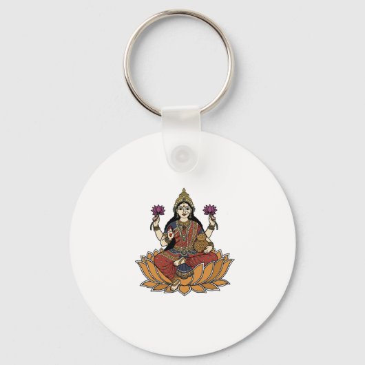 Goddess Laxmi Sleutelhanger (Voorkant)
