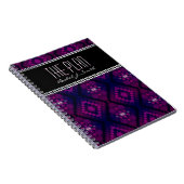 Goddess Lights Paars Pattern Custom Notitieboek (Rechterzijde)