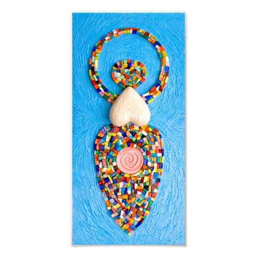 Goddess Mosaic Foto Afdruk (Voorkant)