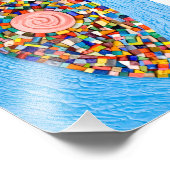 Goddess Mosaic Foto Afdruk (Hoek)