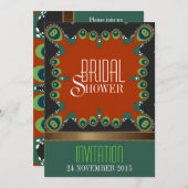 Goddess Noël Invitation de la douche nuptiale (Devant / Derrière)