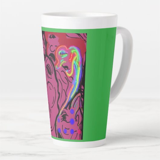 Goddess of Land and Sea Large Mug Latte Mok (Rechterhoek)