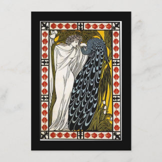 Goddess & Peacock Toga Party Invitation Kaart