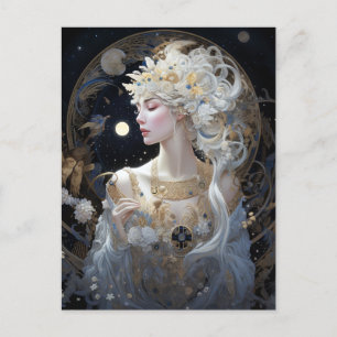 Goddess Queen Fantasy Art Briefkaart