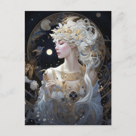 Goddess Queen Fantasy Art Briefkaart (Voorkant)
