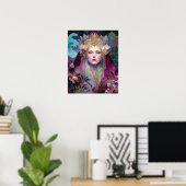 Goddess Queen Fantasy Wall Art Print (Thuiskantoor)
