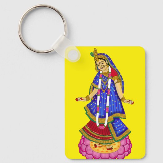 Goddess Radha Keychain (Voorkant)