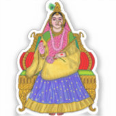 Goddess Radha Sticker (Voorkant)